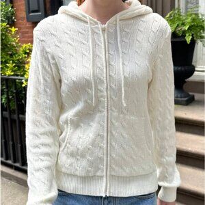 Brandy Melville Ayla Cable Knit Hoodie